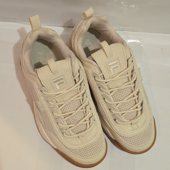 Fila Womens Disruptor 2 Woven Lace Up Athletic Sneakers - Picture 6 of 8